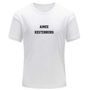White T-Shirt with Black Text